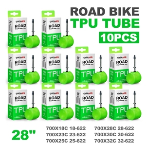 Ultralight TPU Road Inner 700c Tube Bike Road MTB bicicletta materiale pneumatico 60mm lunghezza valvola francese 700 18 25 28 32 38g Super Light - Product Image 1