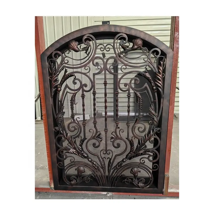 Decorative wrought iron bars for windows, wrought iron grill designs