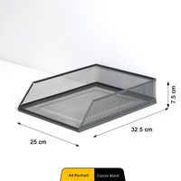 Plateau de rangement multi-niveaux en métal A4 à prix réduit et boîtes de rangement de bureau avec porte-stylos