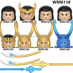 Hot New <span class=keywords><strong>Loki</strong></span> Mini Figuras DE ACCIÓN Set WM6118 Bloques de construcción educativos Modelo Niños ABS Plástico Película Endgame Juguetes de hierro - Product Image 1