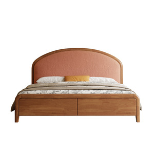 Luxury King Queen Size Wooden Bed Frame Floating Vintage Double Bed Modern Bedroom <strong>Furniture</strong> Upholstered Soft Bed <strong>Smart</strong> - Product Image 6