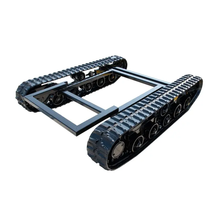 china custom made mini Crawler Load Capacity Rubber Track Undercarriage/Chassis frame