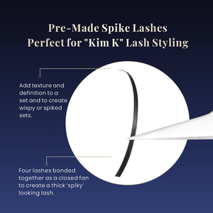 Extensions <span class=keywords><strong>de</strong></span> <span class=keywords><strong>cils</strong></span> individuelles Gollee Wispy Spike Wet Handmade Natural Soft Salon Quality, sans cruauté, en matériau PBT - Product Image 2