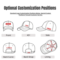 Gorra de béisbol americana de 6 paneles de alta calidad con logotipo personalizado, sombrero de negocios en relieve, tela negra sólida, nuevo sombrero de árbitro de alto perfil