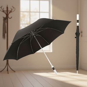 Parapluie de golf sur mesure en alliage d'aluminium ultra-léger, parapluie à long manche pour hommes d'affaires, parapluie de pluie léger et grand format. - Product Image 1