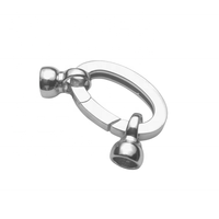 Porte-clés sans ternissement rond fermoir de haute qualité crochet connexion bracelet collier de verrouillage 925 bijoux en argent sterling fermoirs à bascule