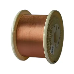 Alambre de cobre esmaltado rectangular de silicona awg autoadhesivo, alambre de cobre esmaltado