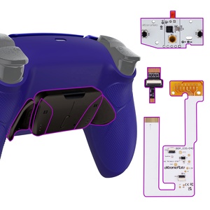 ชุดปุ่มโลหะ EXtremeRate Real Metal Buttons Remapper Paddles Kit ชุดปุ่ม RISE4 V3 แบบตั้งค่าใหม่ได้ สำหรับคอนโทรลเลอร์ PS5 รุ่น BDM-030/040/050 - Product Image 1