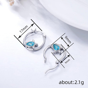 Orecchini a clip a forma di tartaruga per donna, design animale, accessori per l'orecchio da indossare tutti i giorni - Product Image 4