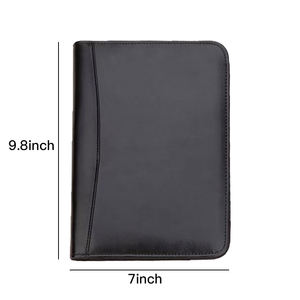 OEM ODM file kantor <span class=keywords><strong>Notebook</strong></span> dapat dilepas kompartemen ritsleting Folder manajer bisnis PU multifungsi dengan kalkulator - Product Image 3