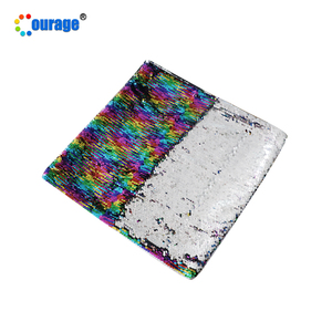 Beautiful Mermaid Color Sublimation <strong>Sequin</strong> Pillow Cases <strong>Cushion</strong> Cover Square Satin Plush White Sublimation Pillow Case Blanks - Product Image 3