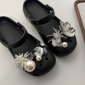 Luxury Bling Rhinestone <strong>Croc</strong> Charms, 2026 New Sparkly Crystal Flower Shoe Charms for Mary Jane Ballet Clogs - Product Image 5