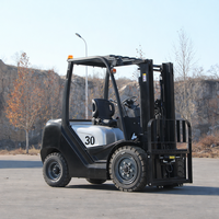 Chariot élévateur à fourche APEXPRO GC-LPF30 3T de haute qualité, alimenté au GPL, avec options de déplaceur latéral et de mât, hauteur de levage 3000-6000 mm, 4 roues, livraison immédiate