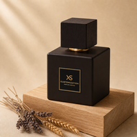 Flacons de parfum de qualité supérieure, flacons de parfum en verre épais avec vaporisateur doré, flacons de parfum en verre simples de 50 ml et 100 ml, flacons de parfum en verre sur mesure
