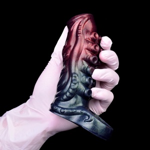 NNSX Hollow Tentacle <b>Dildo</b> Silicone Penis Sleeve Cock Enlargement Penis Cover Cock Attachment Reusable Condom Dick Sleeve - Product Image 2