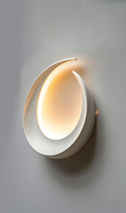 Custom Steel 3D Printed Moon Shape Wall Lamp Modern Design Residential Use Blue Shade Changeable Color <b>Waterproof</b> LED <b>Lighting</b> - Product Image 6