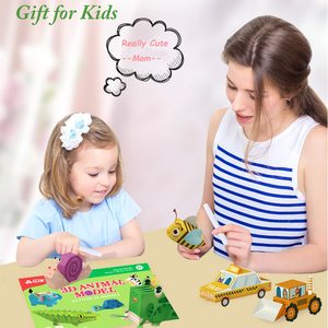 Kit de papier <span class=keywords><strong>origami</strong></span> 3D personnalisé pour animaux, fait main, imprimé en sérigraphie, art <span class=keywords><strong>facile</strong></span> pour débutants - Product Image 4
