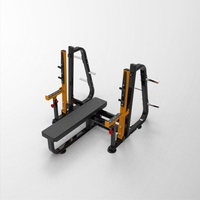 Nuevo Banco Plano Estable para Ejercicios de Pecho y Sentadillas con Barra de Acero Ajustable para Entrenamiento de Fuerza, Directo de Fábrica