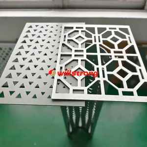 Paravent Room Divider Vintage Aluminium Wall Panel Interior Decor Laser Cut Screen Architectural art aluminum