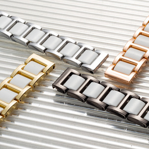 Correa de Reloj de Acero Inoxidable para Xiaomi <span class=keywords><strong>Mi</strong></span> <span class=keywords><strong>Band</strong></span> 8/9/10, Correa de Tres Cuentas con Hebilla de Mariposa para Redmi Watch <span class=keywords><strong>4</strong></span> - Product Image 5