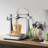 Printer 3D Hot Original Bambu Lab A2L Combo Kecepatan Tinggi dengan Leveling Otomatis Penuh 330*320*325mm Multicolor FDM 3D Printer Scale