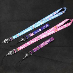 Wholesale Heat Transfer Printing Ribbon Hanging Strap Mobile Phone <b>Lanyard</b> Work Permit Hanging Rope Customizable logo Pattern - Product Image 4