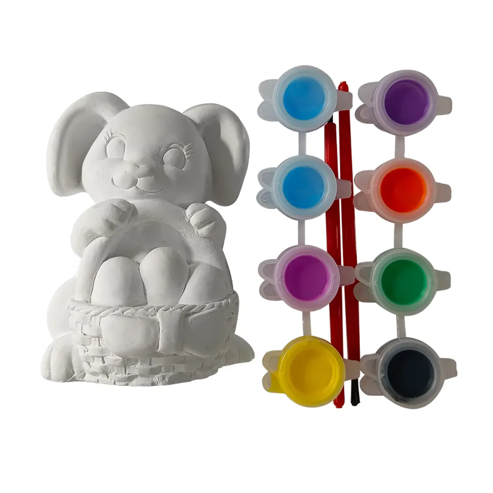 Игрушки Elsas в виде кролика, Пасхальный Зайчик, пластырь, игрушка для рисования, детская акриловая краска, набор для рисования «сделай сам» для детей