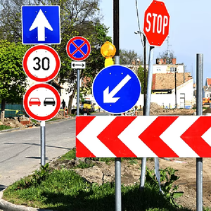 Set <span class=keywords><strong>di</strong></span> Segnali Stradali Filippini Conformi LTO - Proibito Gire a Sinistra/Proibito l'Ingresso/Bawal Lumusot Segnali Stradali - Product Image 2