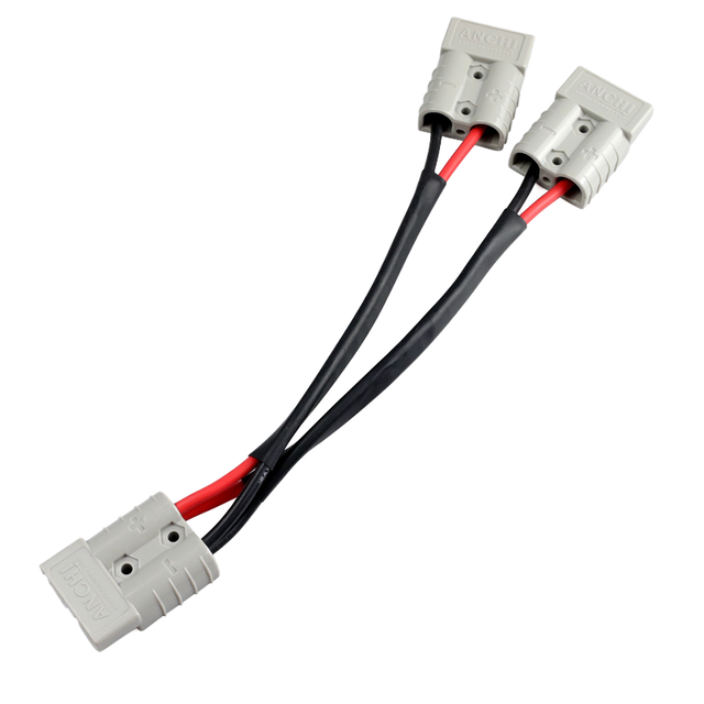 Wholesales Custom High Current DC Power Connector Cable Assembly with Red Black Wire for Battery Solar Inverter RV