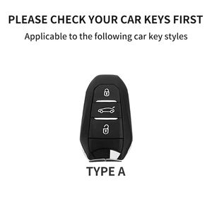 Coque de protection pour clé de voiture <span class=keywords><strong>Peugeot</strong></span> 508l 408 <span class=keywords><strong>5008</strong></span> 408x 4008, durable, anti-rayures, accessoires décoratifs - Product Image 2