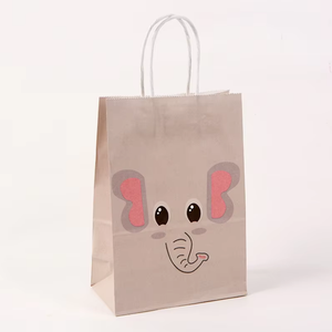 Bolsas de Regalo de Papel con Estampado de Animales del Zoológico, Lindas y con Asas Planas, para Fiestas de Cumpleaños Infantiles, Bolsas de Regalo para Niños - Product Image 6