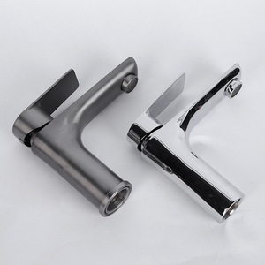 Modern Single <b>Handle</b> Basin Faucet Stainless Steel Deck Mounted Single Hole <b>Tap</b> For Washbasin Sink Countertop - Product Image 2