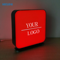 Boîte à lumière de table LED lumineuse personnalisée avec base de haute qualité pour la marque et la publicité des restaurants