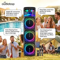 Haut-parleur de karaoké professionnel à prix de gros, système tour 100W haute puissance, Bluetooth 5.4, liaison TWS pour spectacles en extérieur
