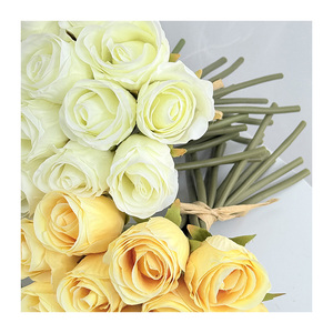 Fleur Artificielle de Rose Réaliste en Soie pour la Saint-Valentin, Décorations de Mariage en Vrac <span class=keywords><strong>Pas</strong></span> Chères, Réception - Product Image 3