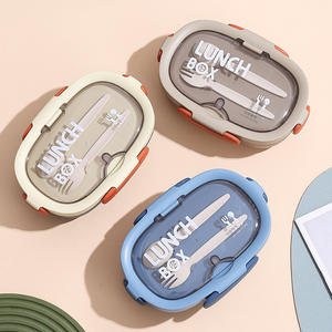 Boîte à lunch pour enfants d'école, 3 compartiments, étanche, chauffable, sans BPA, micro-ondable, conteneur alimentaire, respectueux de l'environnement - Product Image 5