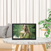 Cadres Photo numériques de 15 pouces Full HD 1080P, calendrier vidéo, musique, réveil, carte SD USB, télécommande, lecteurs de publicité
