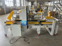 Machine automatique de scellage de cartons pour l'emballage de boîtes, pliage, fermeture, collage de rubans, machine de scellage avec étiquetage supérieur