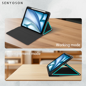 Funda Ultrafina para iPad Pro de 9.7 Pulgadas con Ranura para Lápiz, Activación/Desactivación Automática, Funda de Cuero Tipo <span class=keywords><strong>Libro</strong></span> para iPad Mini, Material TPU PU - Product Image 3