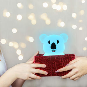 Veilleuse Koala en silicone, design LED <span class=keywords><strong>9</strong></span> couleurs avec télécommande, veilleuses décoratives mignonnes pour la chambre - Product Image 6