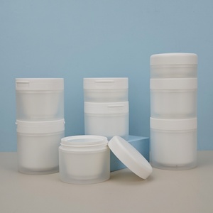 Tarro de doble pared de 50 g, 100 g, 150 g, redondo, para almacenamiento de cosméticos, envase vacío para el cuidado de la piel, tarro hermético de plástico para crema - Product Image 1