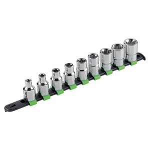 Fg 625tx S9 <b>Socket</b> <b>Set</b> 1/4 Inch Drive Metric <b>Torx</b> Bit <b>Set</b> For Automotive Repair Tools - Product Image 1
