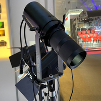 Mini projecteur LED 2-en-1 50W pour galerie, blanc chaud/froid, zoom manuel, DMX, éclairage ellipsoïdal pour musée, théâtre, interview