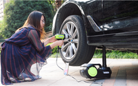 Ensemble de cric électrique multifonctionnel avec pompe à air et clé à chocs électrique 3 en 1, lumière LED, 5 tonnes, 12V