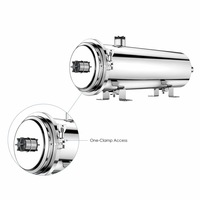 Purificateur d'eau à membrane PVDF en acier inoxydable 304 de 8000 LPH avec tuyau de 102 mm, certifié CE RoHS, pour filtration de toute la maison (vente en gros)