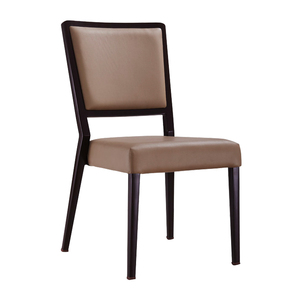 Hotel de lujo Restaurante Comedor Muebles Fabricante Subasta Restaurante Sillas Metal Durable Grano de madera Silla de hotel - Product Image 3
