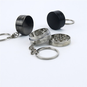 Lightweight 30mm Zinc Alloy 2 Layer <b>Herb</b> <b>Grinder</b> Key Chain Design Portable Spice Tobacco <b>Grinder</b> - Product Image 6