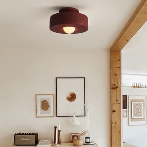 Lámpara de Techo LED de Estilo Japonés Wabi-Sabi, Protección Ocular, Moderna, Minimalista, Estilo Europeo Francés para Dormitorio Principal - Product Image 4