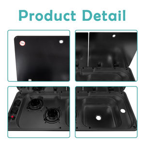 Combinaisons cuisinière-évier JDA Black Premium en acier inoxydable 304 <span class=keywords><strong>pour</strong></span> <span class=keywords><strong>camping</strong></span>-<span class=keywords><strong>car</strong></span>, évier et cuisinière <span class=keywords><strong>pour</strong></span> caravane, bateau, yacht, <span class=keywords><strong>camping</strong></span>-<span class=keywords><strong>car</strong></span>, remorque marine - Product Image 5