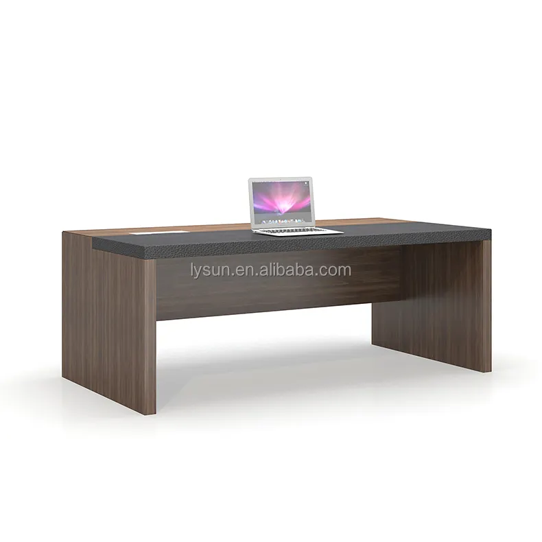 Mobilier moderne table de bureau en L modulaire en bois